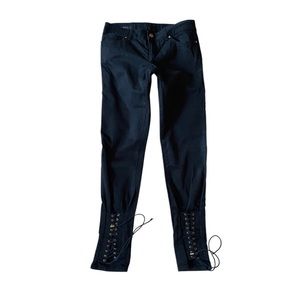 Gucci Denim Slim fit lace-up pant jeans legging black 38